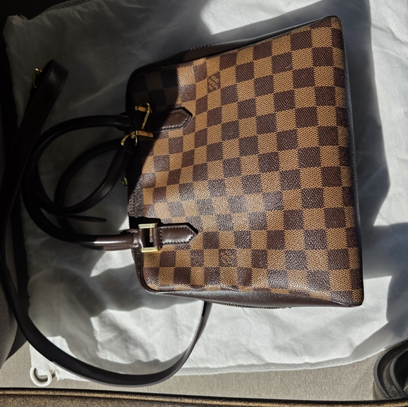 Louis Vuitton Damier Brown Leather Bag - Picture 8 of 16